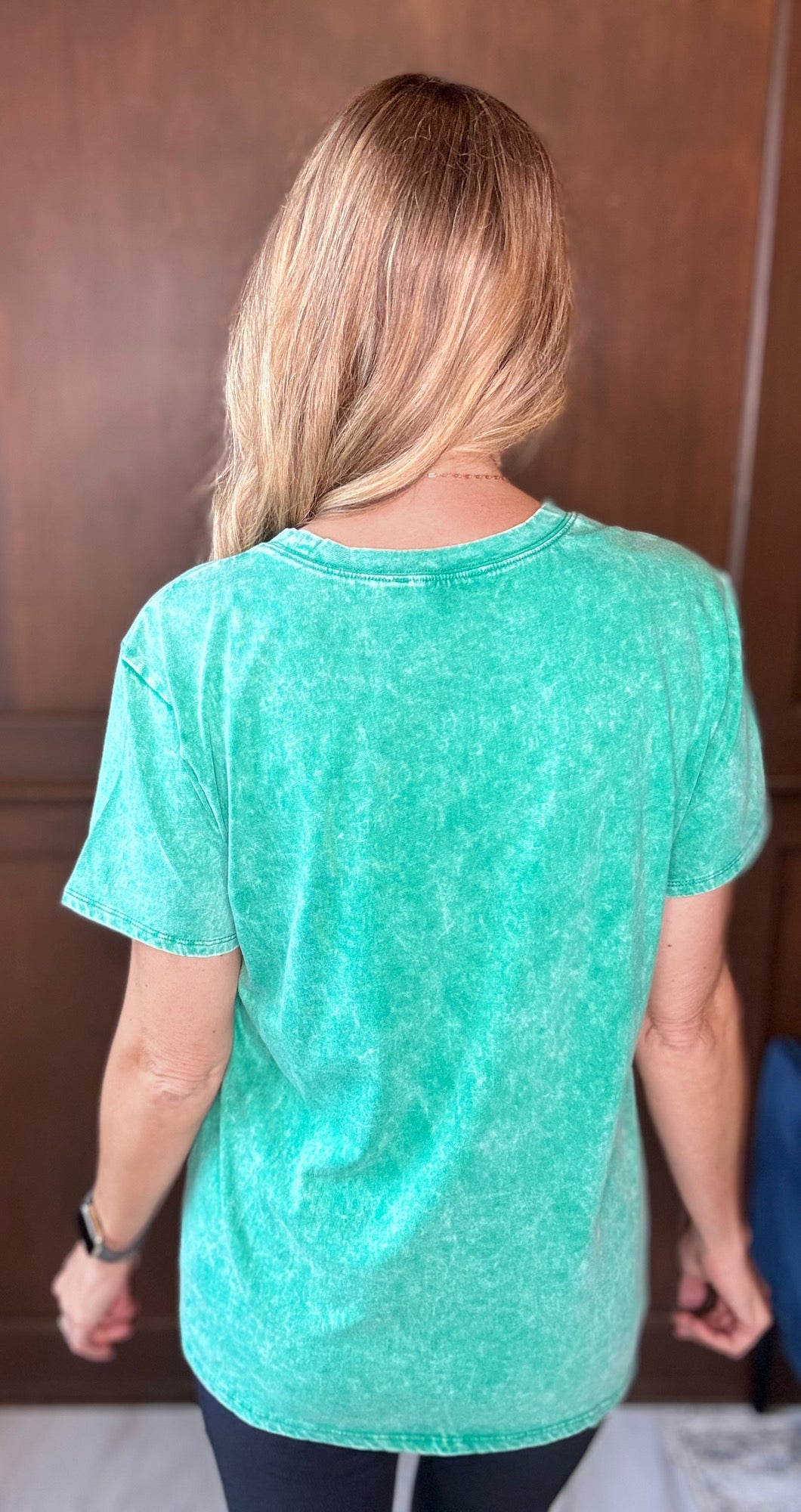 Lenny Washed Short Sleeve Tee – Vintage Casual Cotton Top