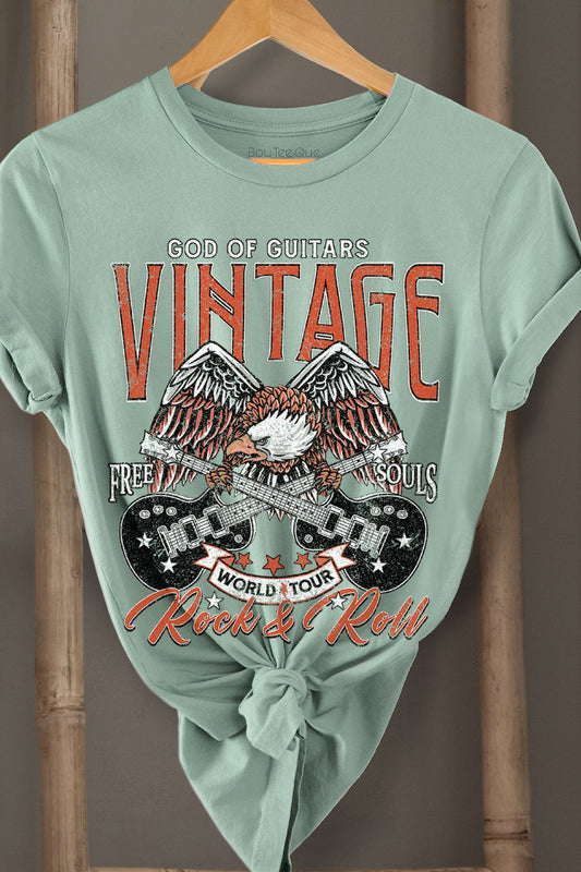 Rock n Roll Vintage Graphic Tee β Retro Band Style Shirt