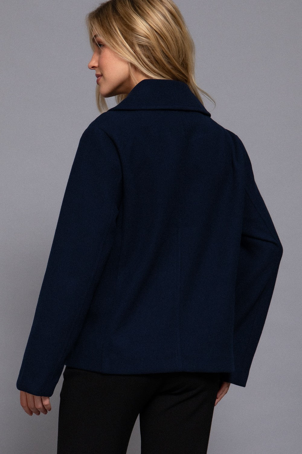 Whitworth Mid Length Peacoat – Navy