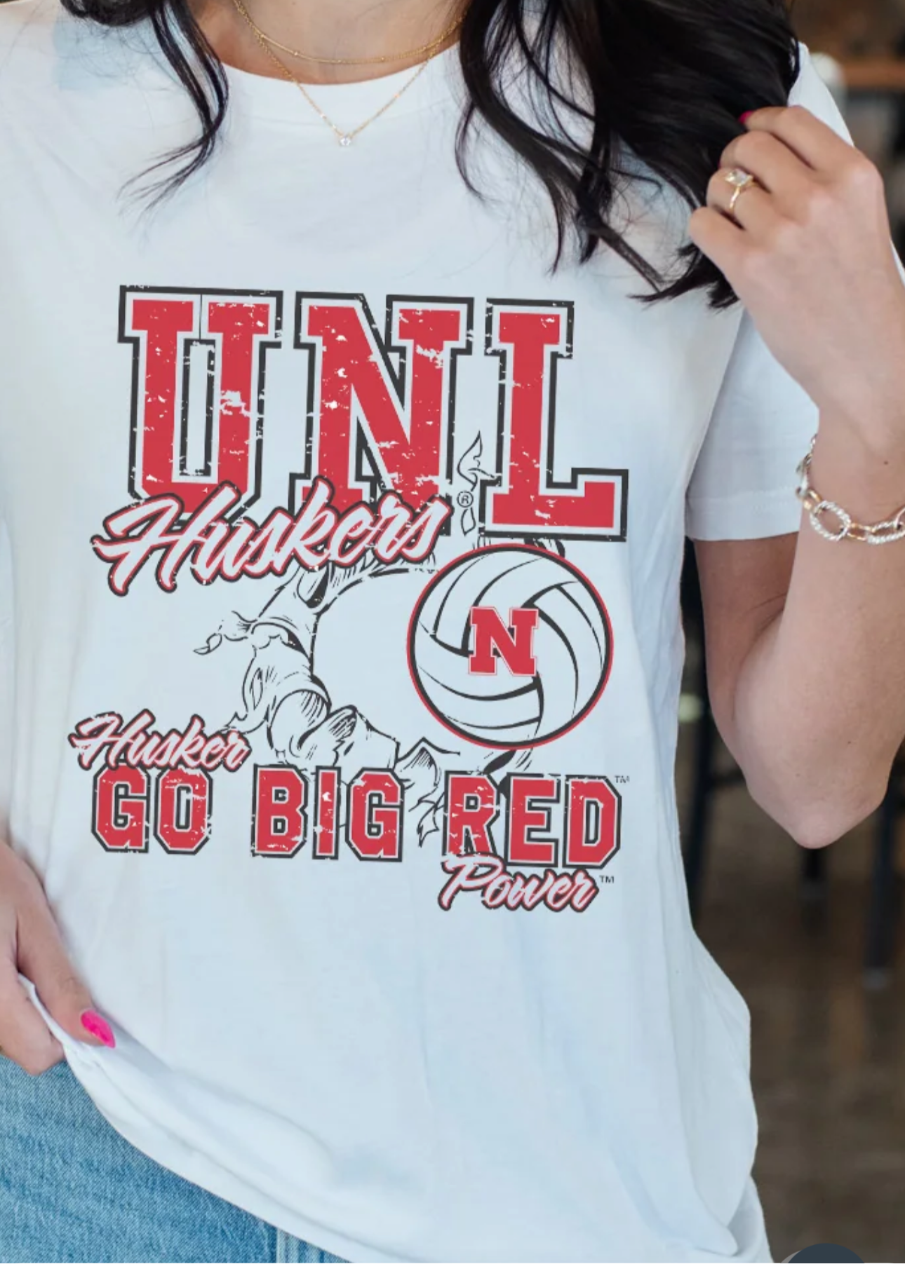 University of Nebraska Volleyball Mockneck Sweatshirt – Go Big Red by Gameday Social