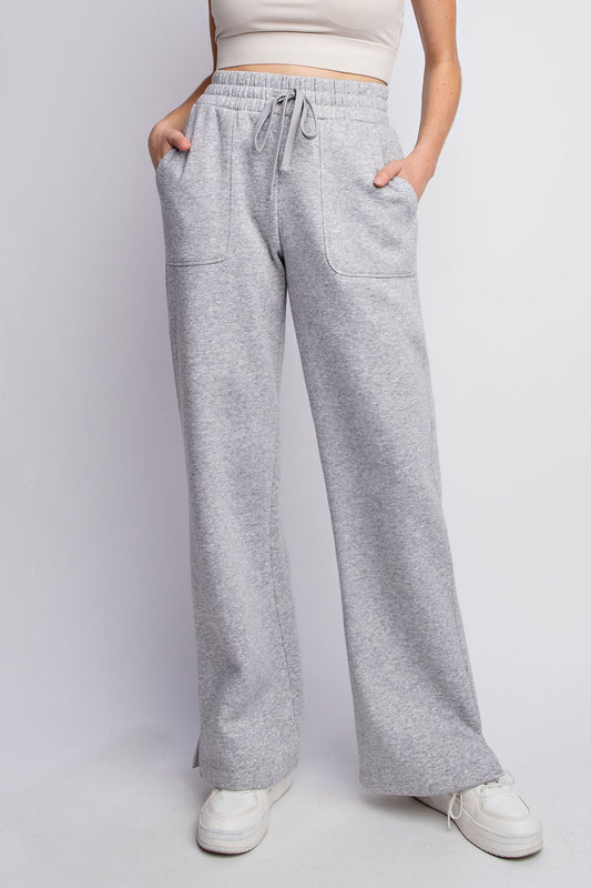 Robbie Fleece French Terry Straight Leg Lounge Pants – Everyday Comfort