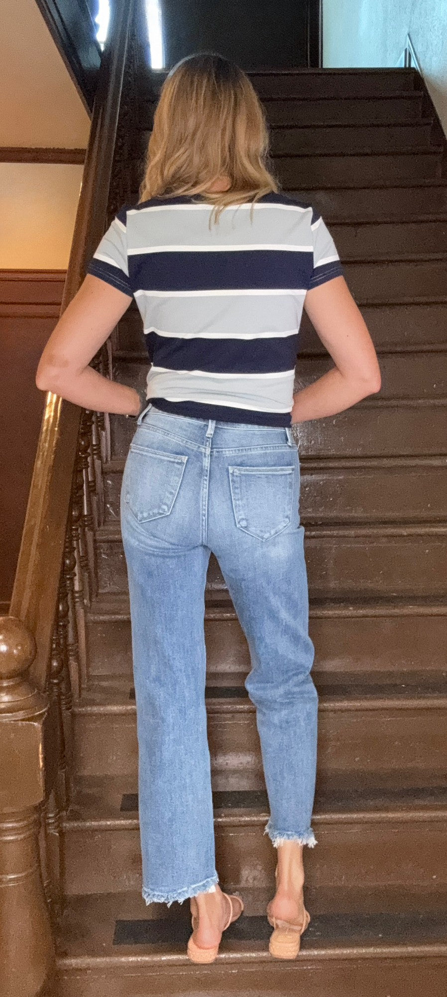 Paxtyn Super High Rise Straight Jeans