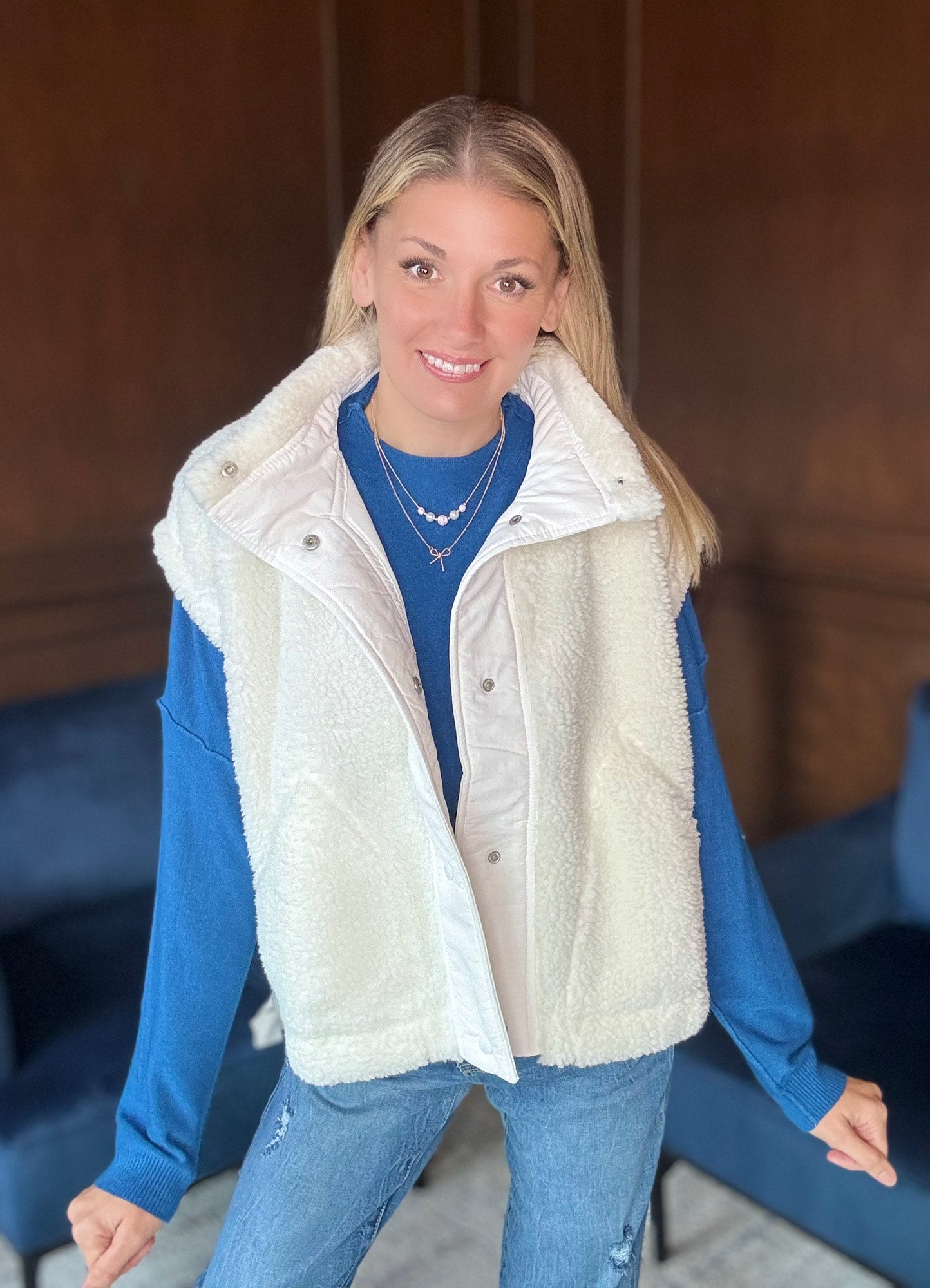 Claudette Mock Neck Drop Sleeve Sweater – Cozy Lightweight Pullover