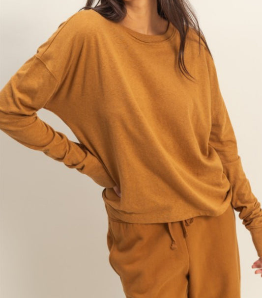 Halsey Crew Neck Long Sleeve Tee