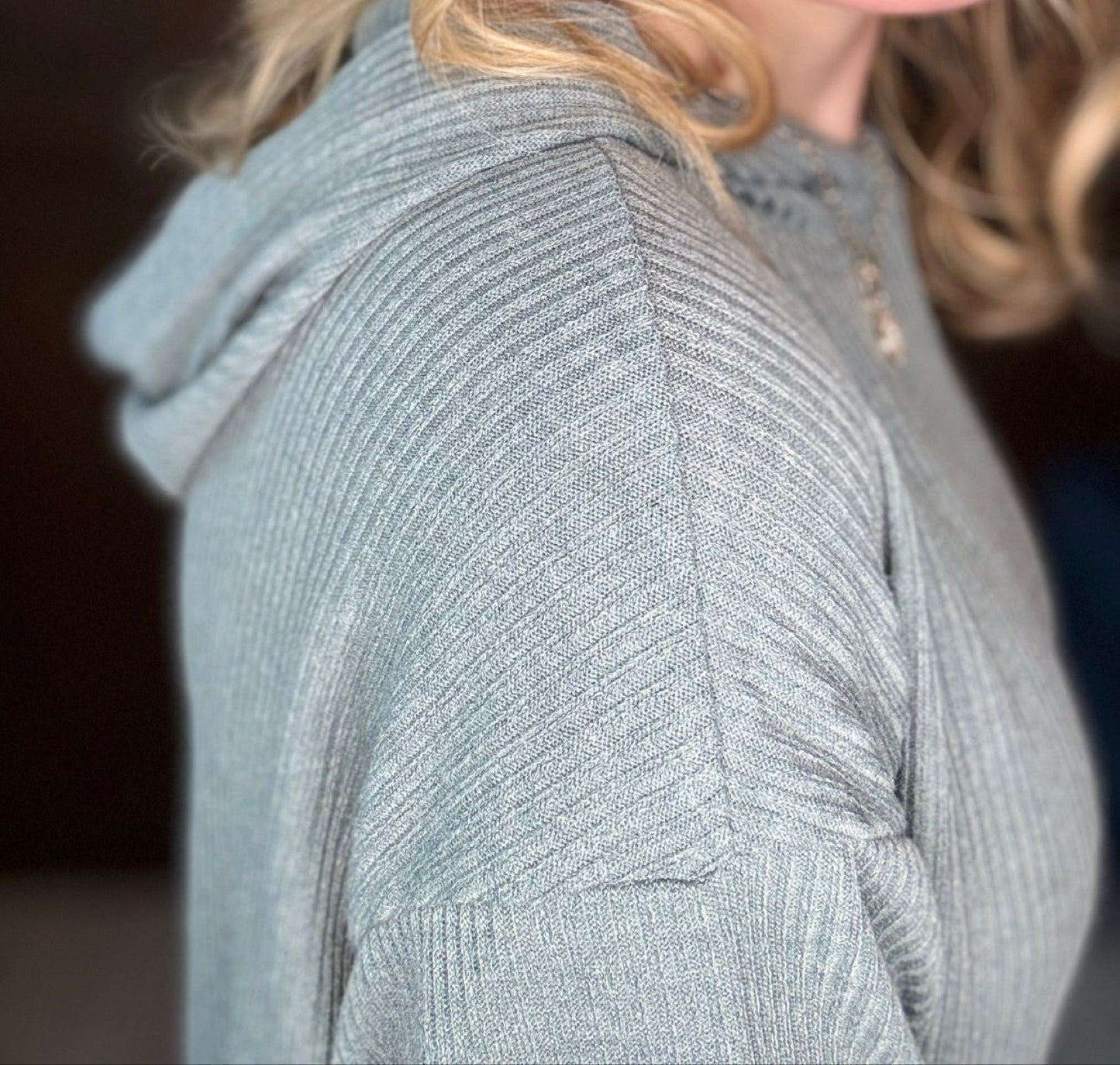 Lorax Ribbed Hoodie – Soft Knit Pullover with Relaxed Fit