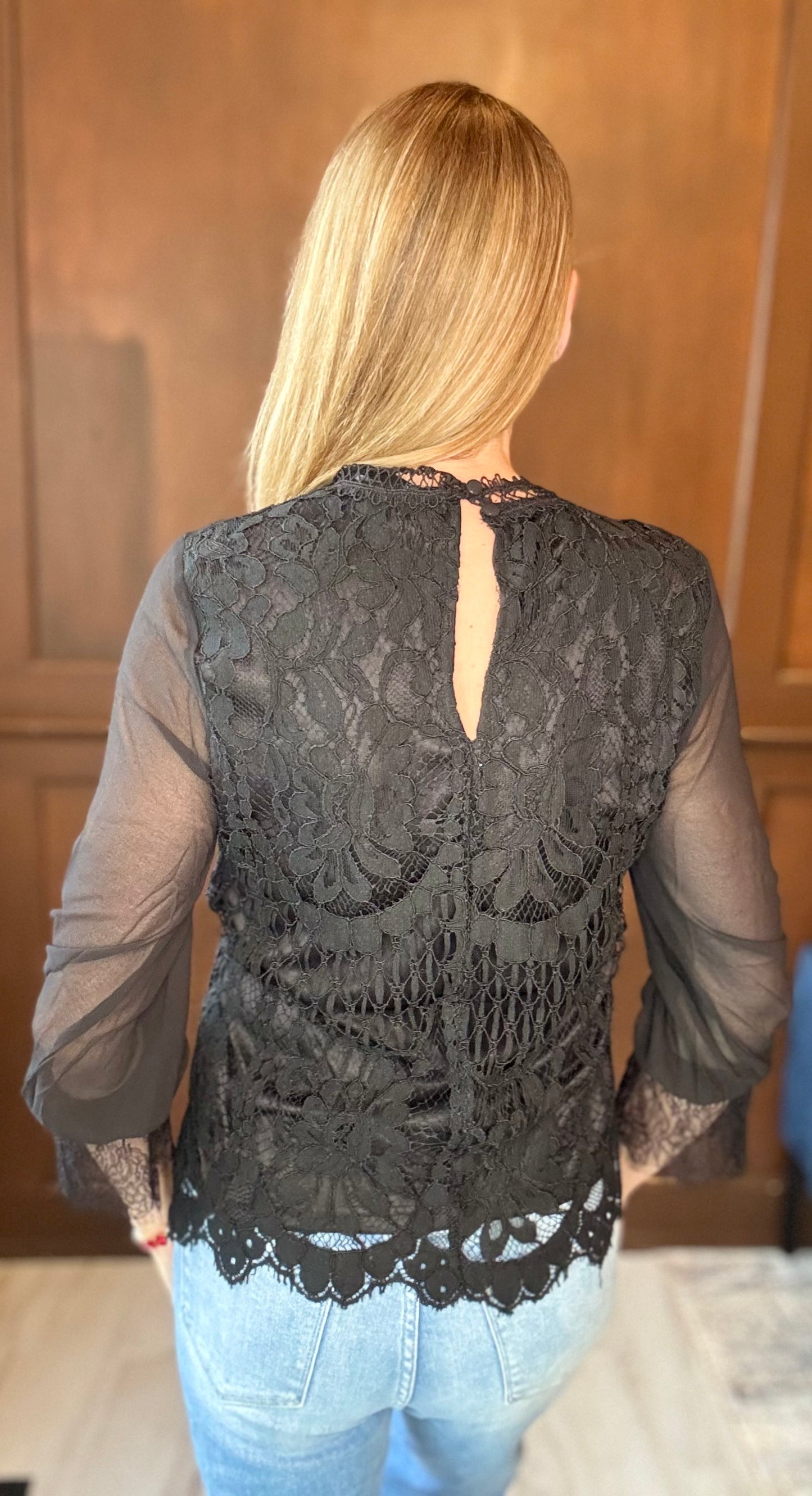 Serenity Black Lace Speakeasy Top – Vintage Meets Modern Edge