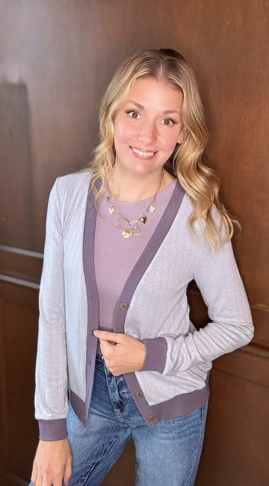 Lorelie Ribbed Soft Stretch Cardigan