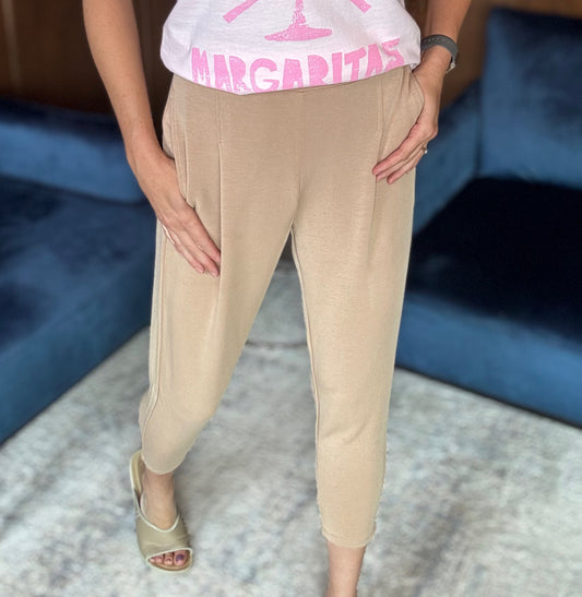 Marianna Scuba 7/8 Pleated Pants