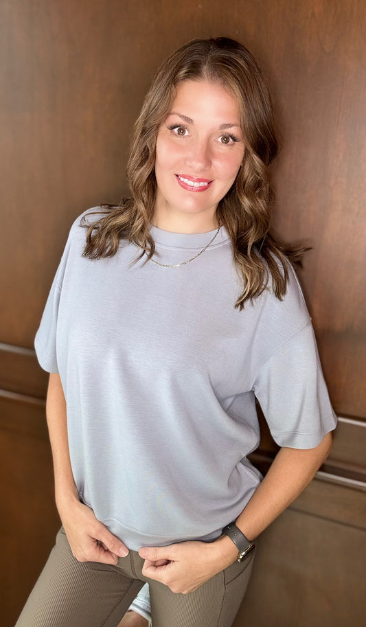 Ryna Modal Scuba Short Sleeve Top – Silky Smooth Everyday Essential