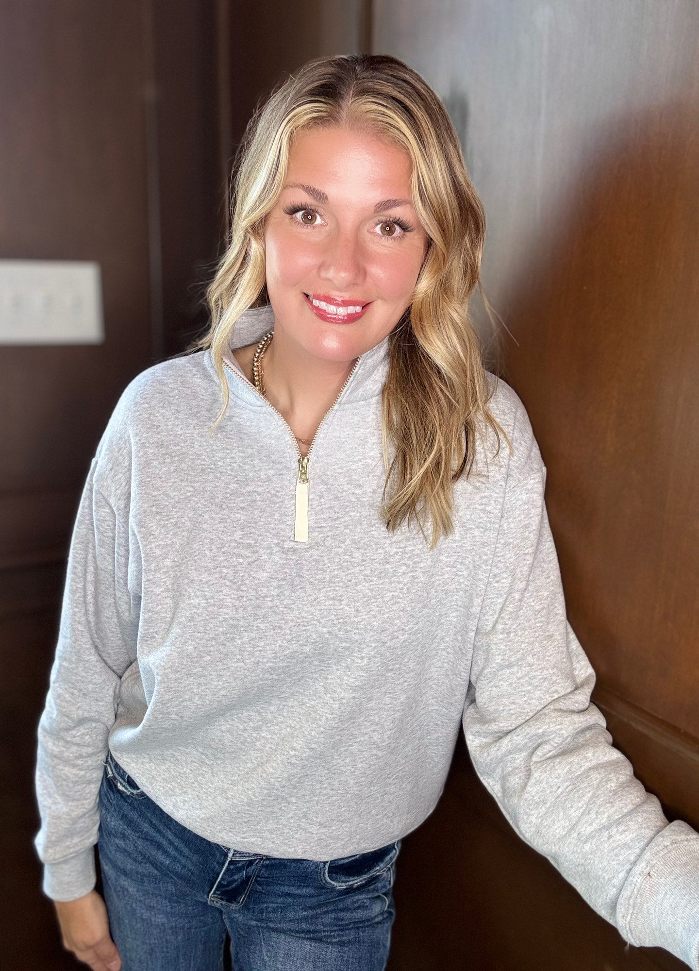 Kerensa Half Zip Fleece Sweatshirt – Cozy Everyday Essential
