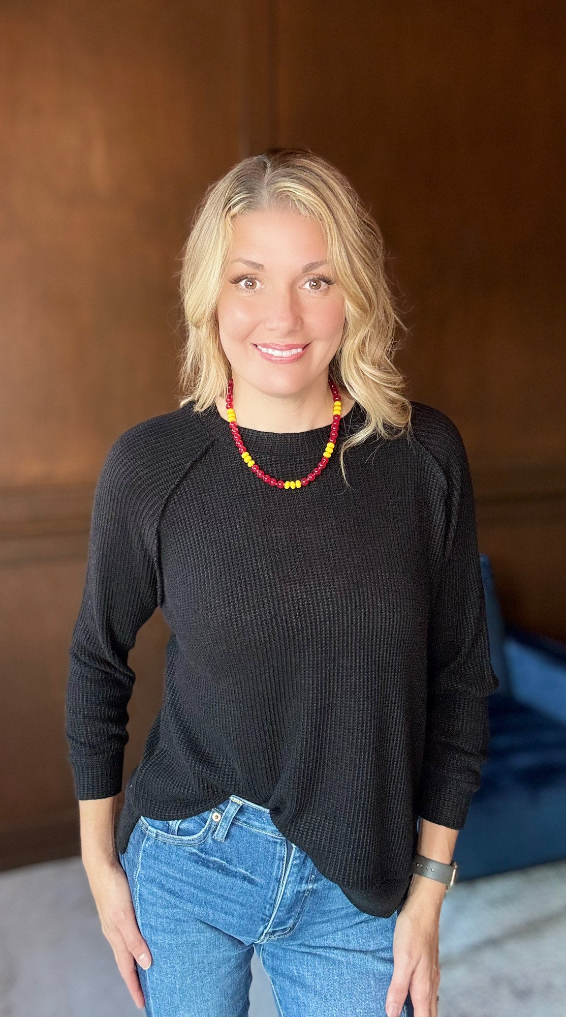 Zelda Round Neck Raglan Sweater