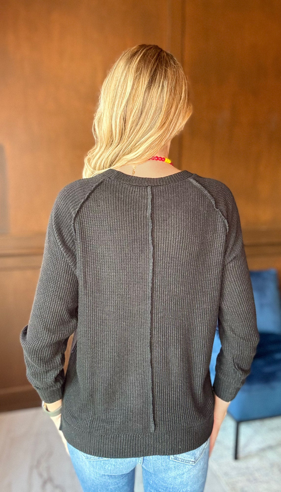 Zelda Round Neck Raglan Sweater