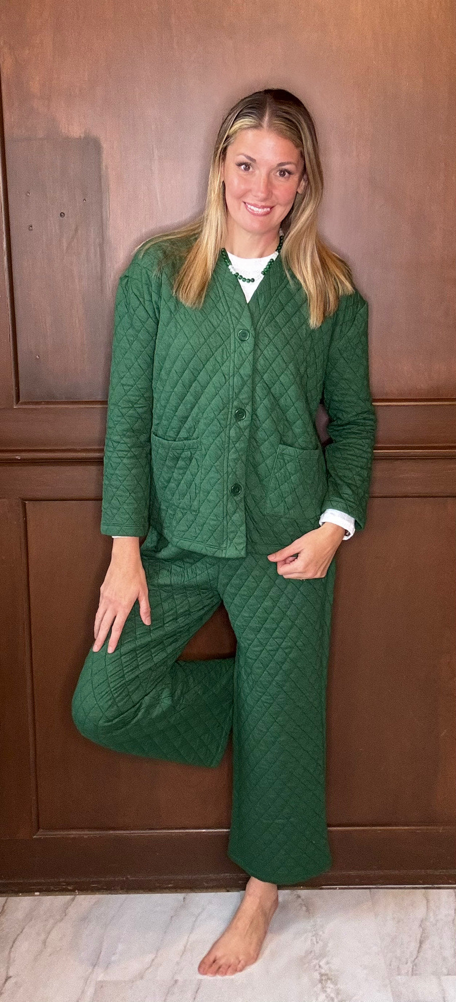 Zinnia Quilted Jacket & Pants Set – Cozy Luxe Loungewear