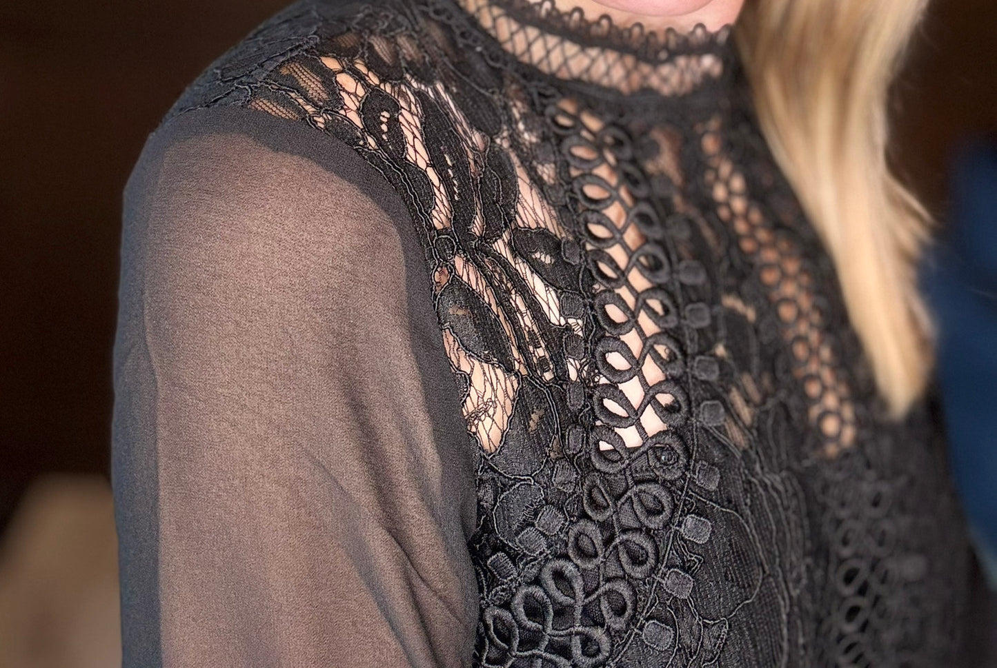 Serenity Black Lace Speakeasy Top – Vintage Meets Modern Edge