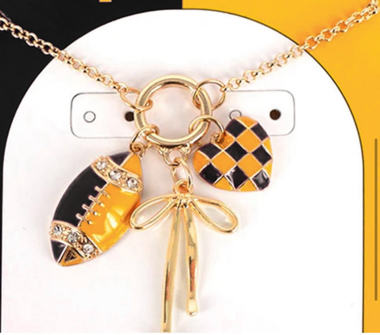 Team Spirit Bow Charm Necklace – Iowa & Iowa State Exclusive