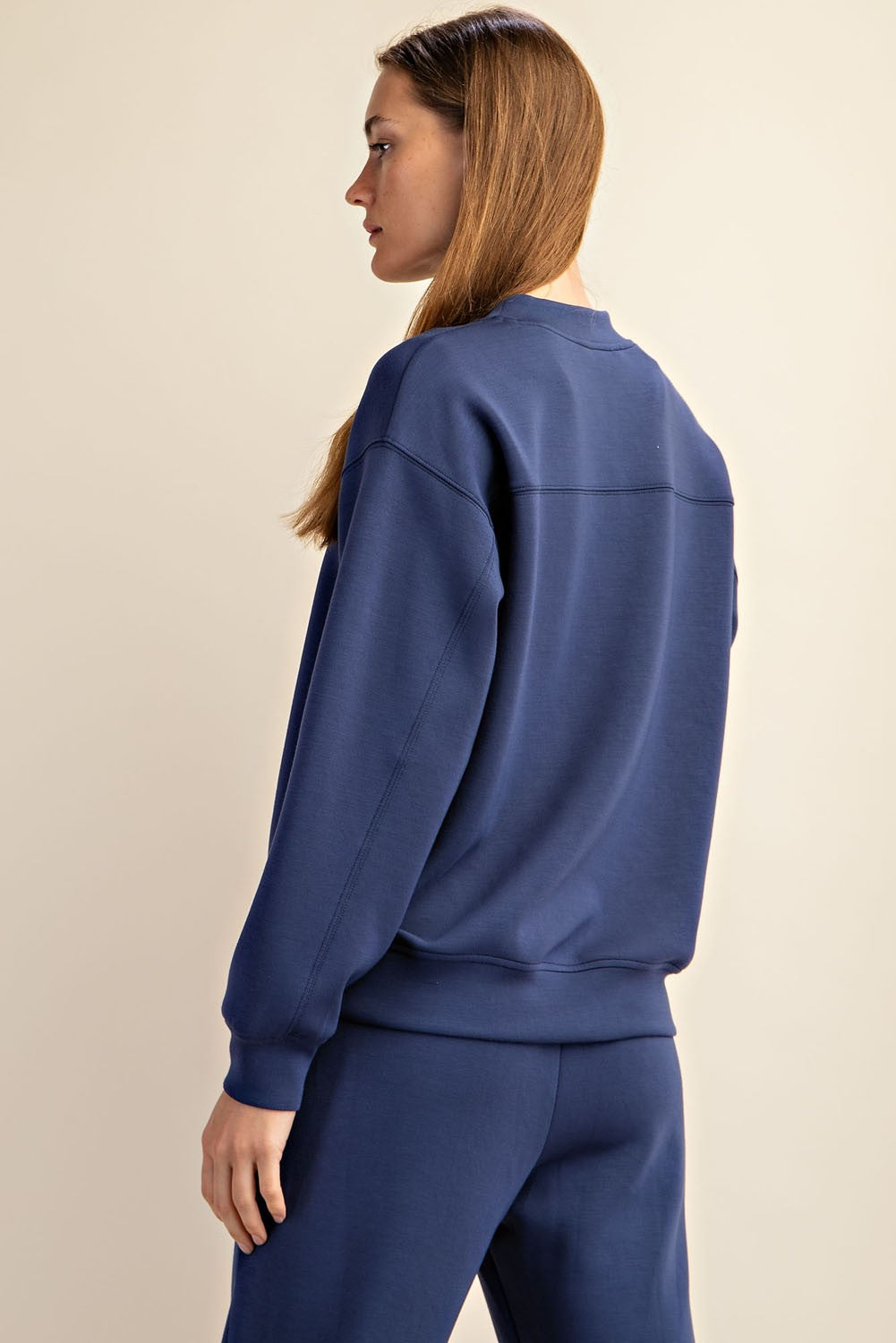 Relique Modal Scuba Pullover – Silky Soft Oversized Lounge Top