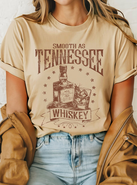 Smooth as Tennessee Whiskey Graphic Tee – Relaxed Fit