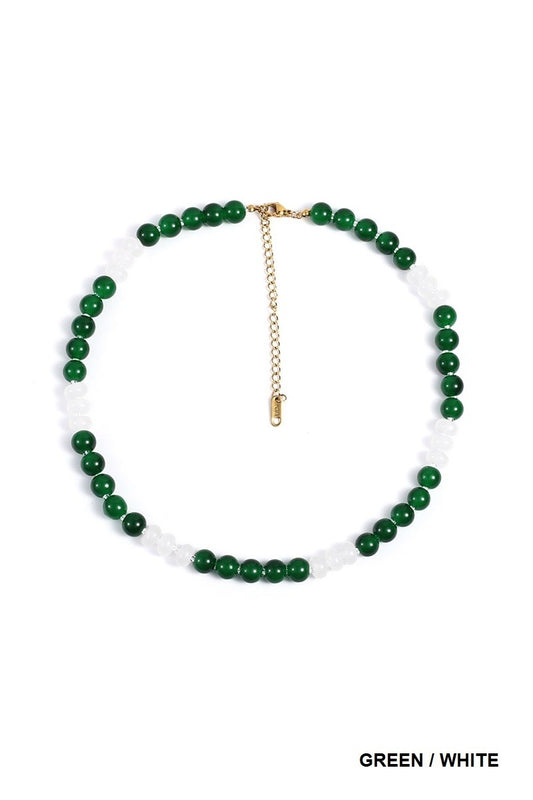 School Spirit Gemstone Necklace