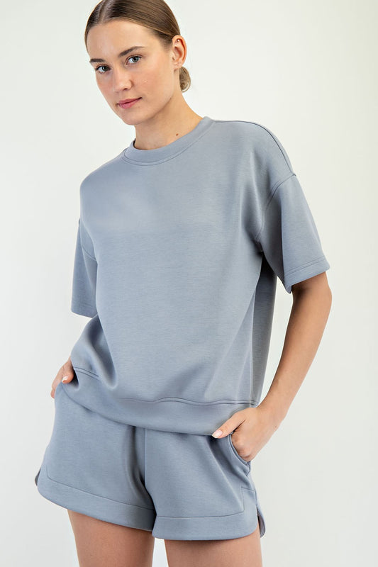 Ryna Modal Scuba Short Sleeve Top – Silky Smooth Everyday Essential