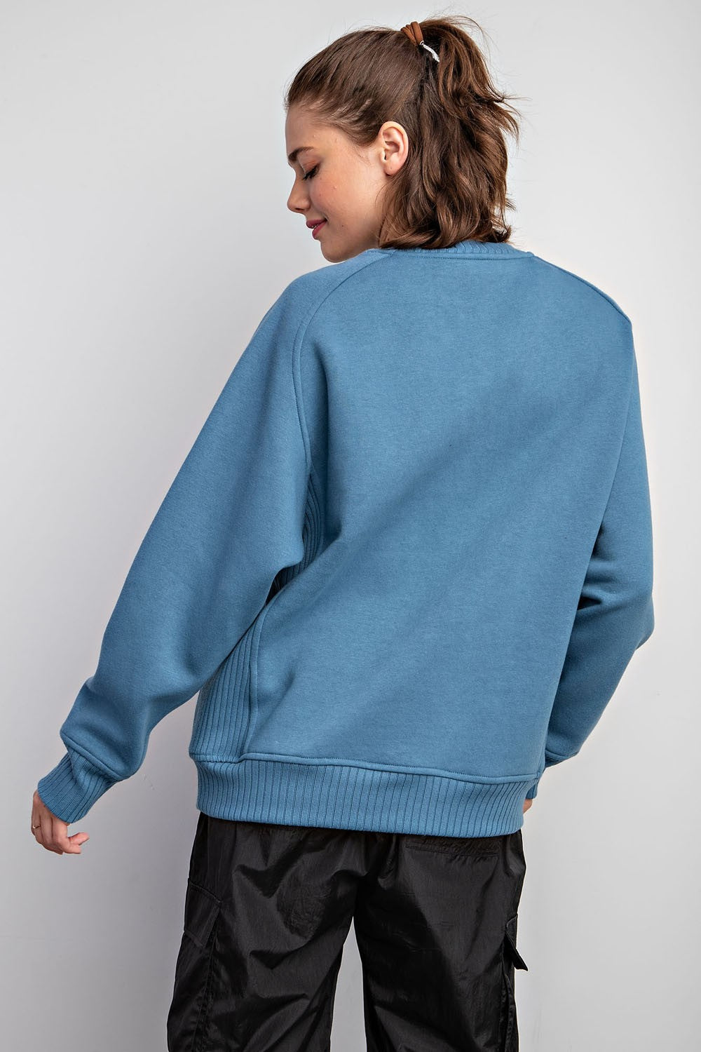 Kaede Classic French Terry Crewneck Sweatshirt – Everyday Pullover