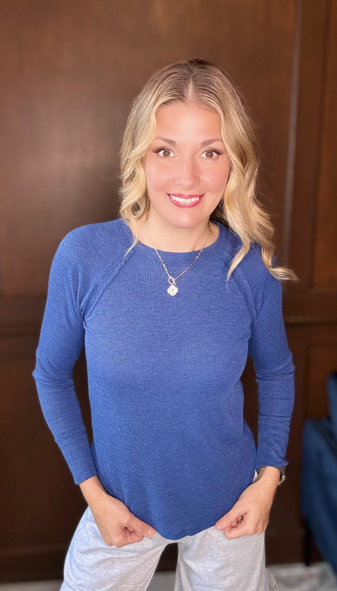 Colby Baby Waffle Long Sleeve Top – Soft Raglan Sleeve Everyday Essential