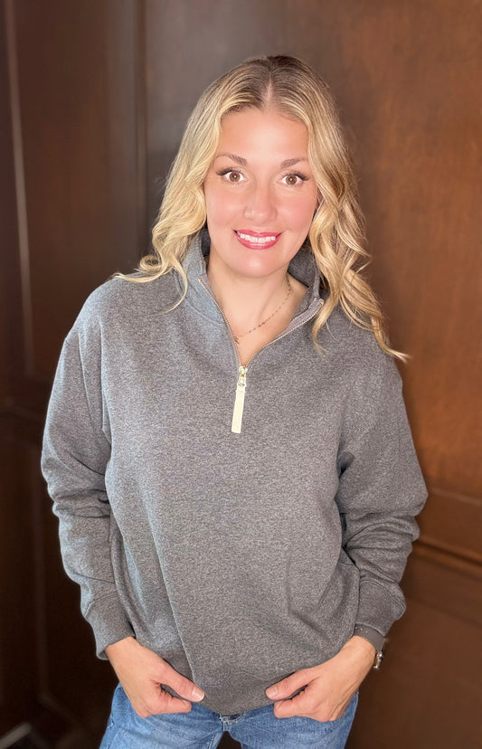 Kerensa Half Zip Fleece Sweatshirt – Cozy Everyday Essential