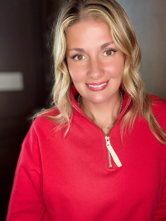 Kerensa Half Zip Fleece Sweatshirt – Cozy Everyday Essential