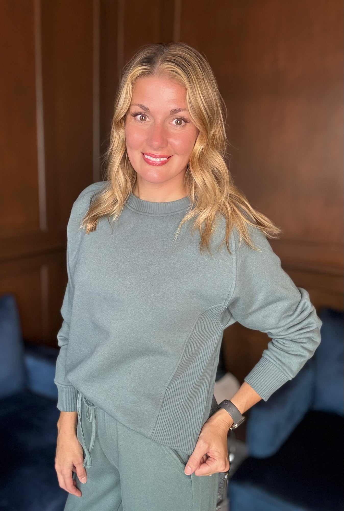 Swae Fleece Ribbed Side Dupe Sweatshirt – Cozy Luxe Fit