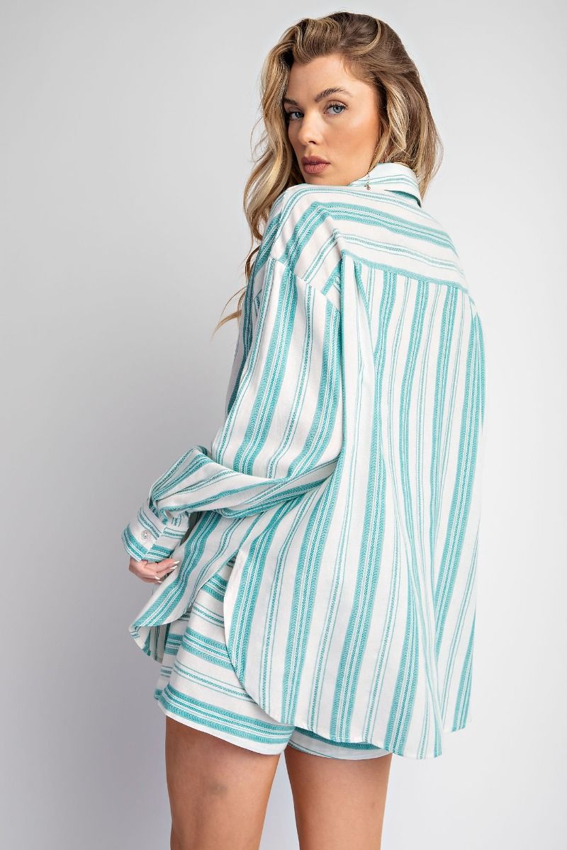 Liesl Stripe Button Down Shirt
